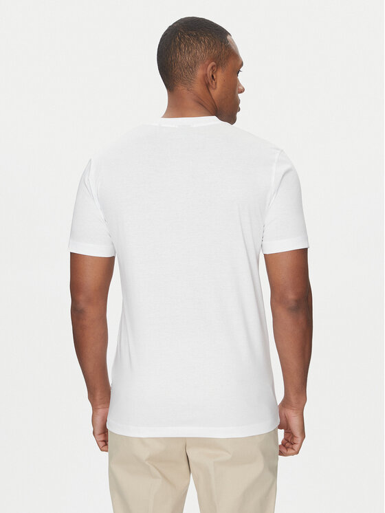 BOSS BOSS Tricou H-Tessler 17 50523931 Alb Slim Fit