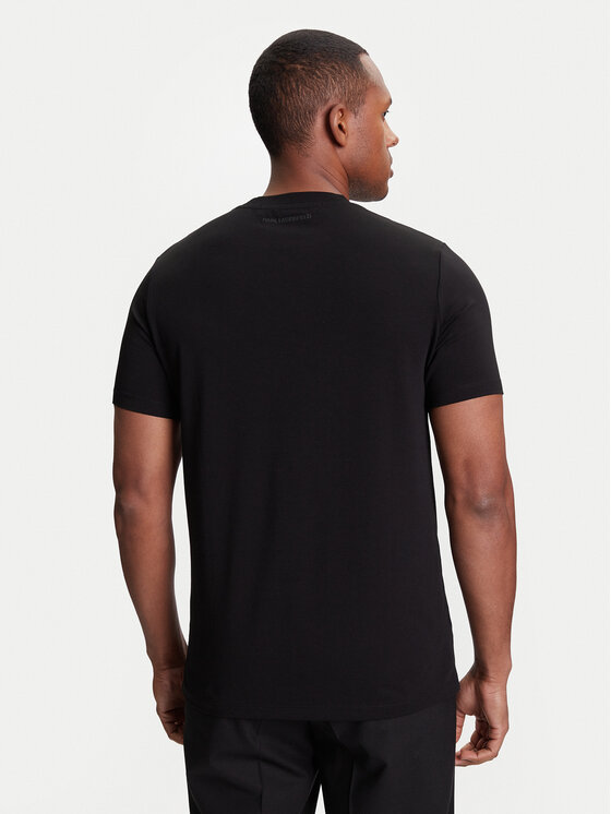 KARL LAGERFELD KARL LAGERFELD Marškinėliai 755038 553235 Juoda Regular Fit