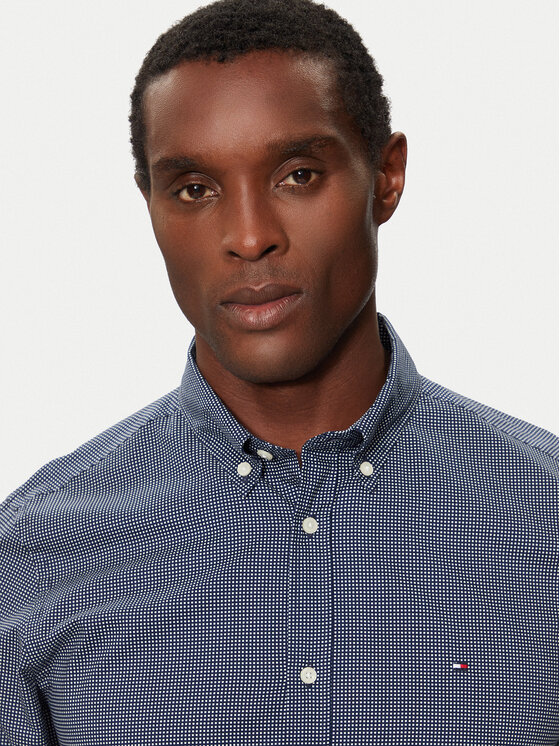 Tommy Hilfiger Tommy Hilfiger Hemd MW0MW34571 Dunkelblau Slim Fit
