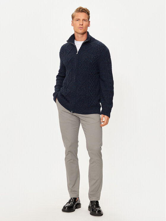 Gant Gant Kardigán 8040201 Sötétkék Regular Fit