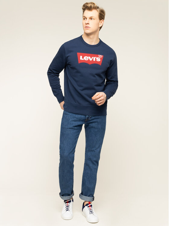 Levi's® Levi's® Sweatshirt Graphic Crew 17895-0079 Dunkelblau Regular Fit