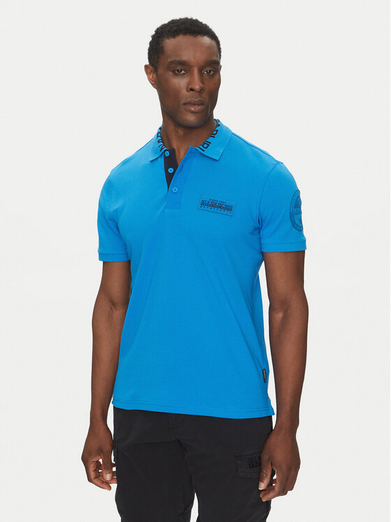 Napapijri Polo E-Amundsen NP0A4IN9 Blu Regular Fit, taglia : XXL
