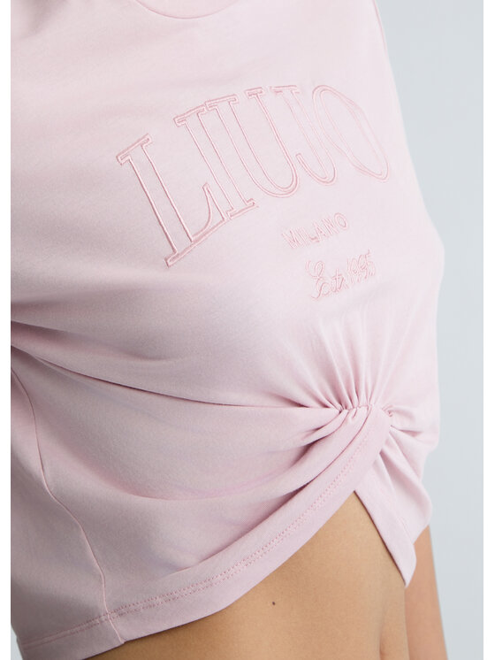 Liu Jo Liu Jo T-shirt WA5001JS923M9448 Rosa Regular Fit