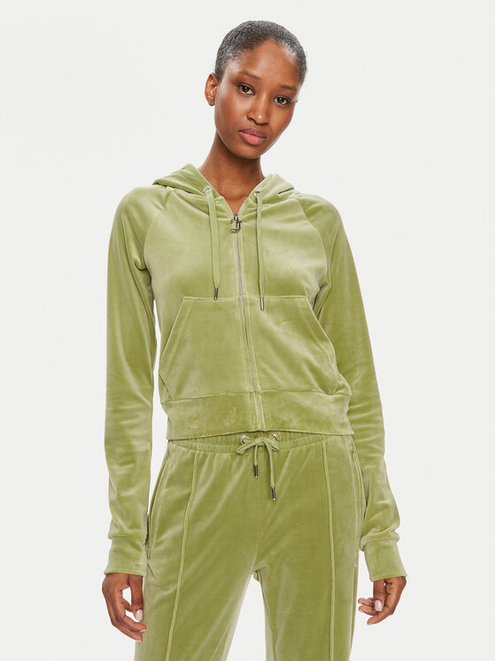 Juicy Couture Juicy Couture Džemperis Madison JCWA122001 Žalia Slim Fit