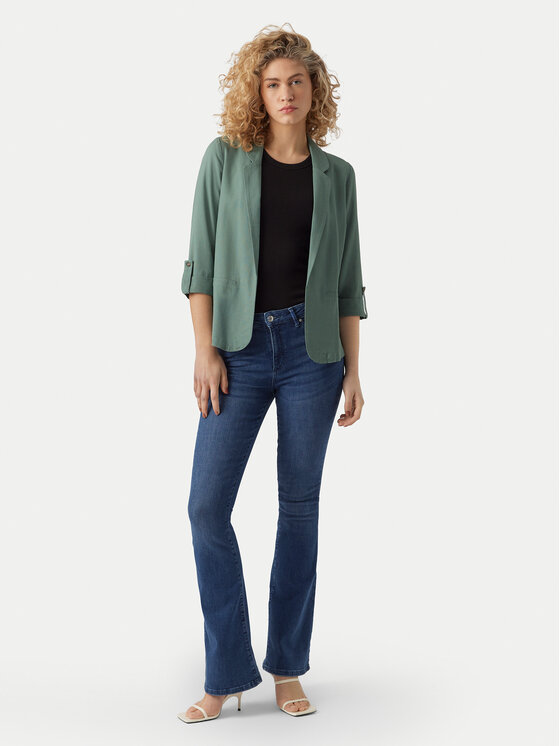 Vero Moda Vero Moda Marynarka Jesmilo 10279700 Zielony Regular Fit