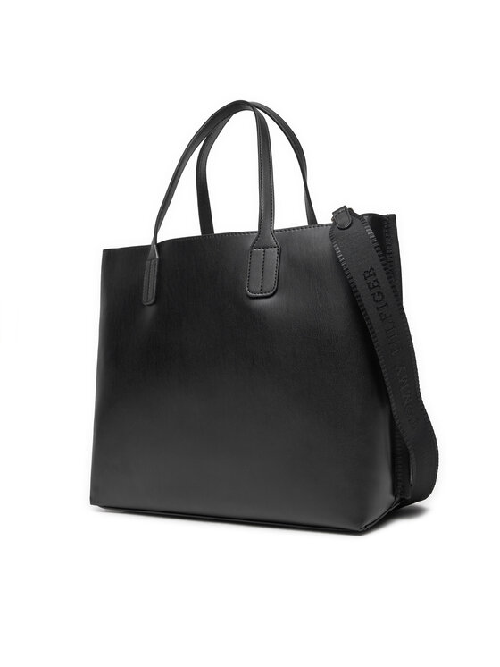 Tommy Hilfiger Tommy Hilfiger Torbica Th Distinct Satchel AW0AW17335 Crna