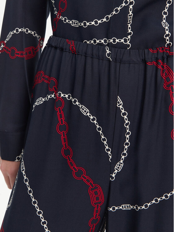 Tommy Hilfiger Tommy Hilfiger Szövet nadrág WW0WW44542 Sötétkék Relaxed Fit