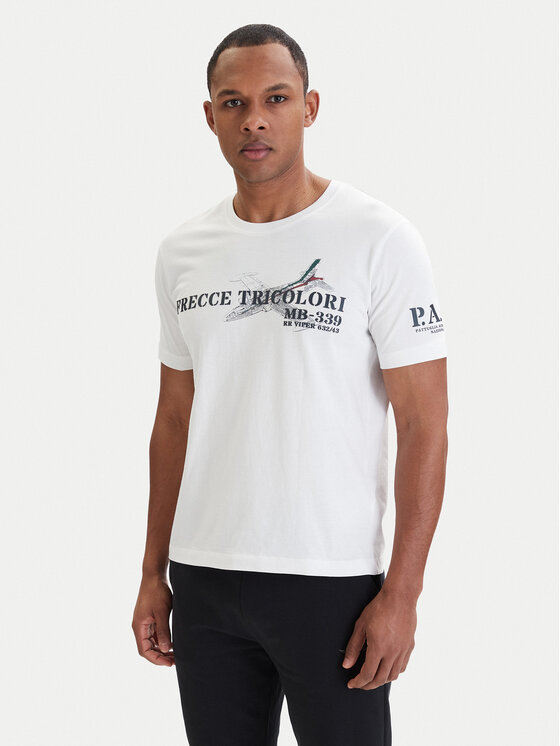 Aeronautica Militare Aeronautica Militare T-Shirt 261TS2541UJ00727 Biały Regular Fit