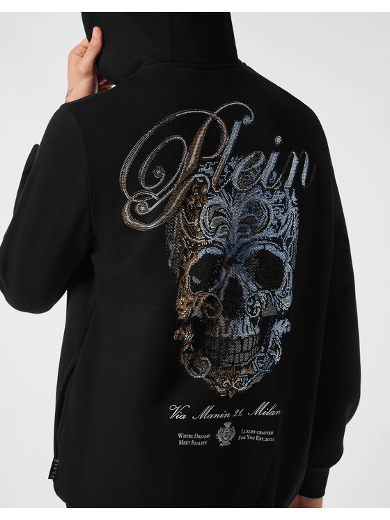 PHILIPP PLEIN PHILIPP PLEIN Bluza 26921 Czarny Athletic Fit