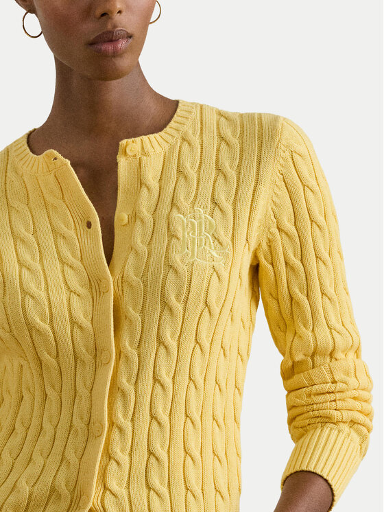 LAUREN RALPH LAUREN LAUREN RALPH LAUREN Kardigán 200932225016 Žltá Regular Fit