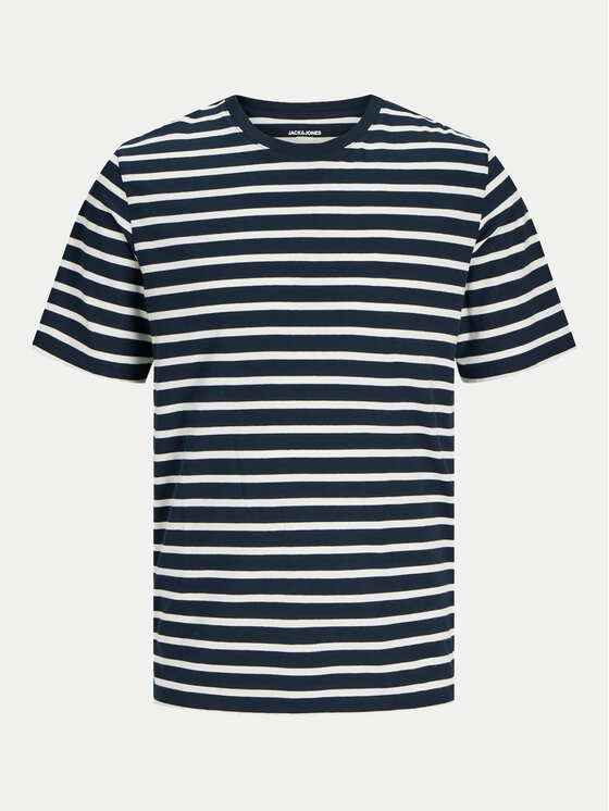 Jack & Jones Jack & Jones T-Shirt Organic Basic 12156101 Granatowy Slim Fit