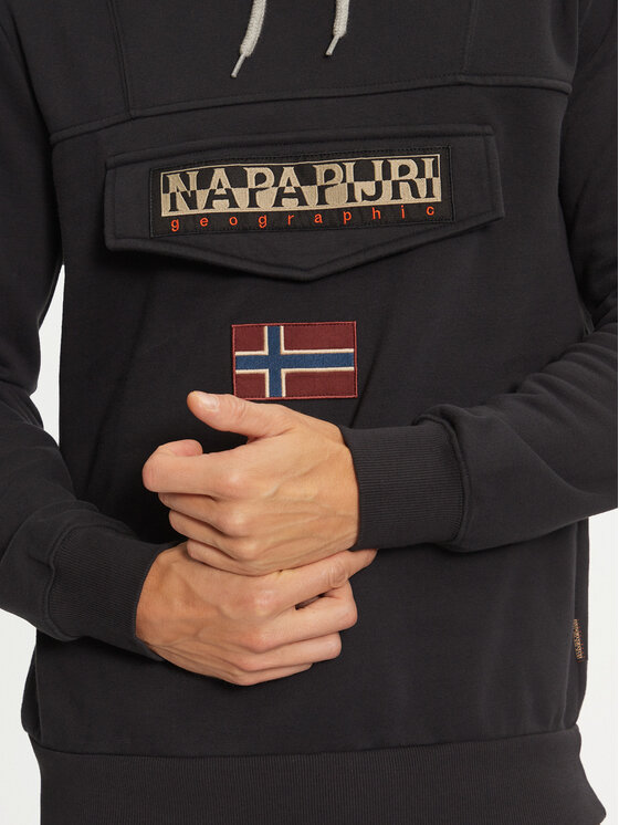 Napapijri Napapijri Mikina Burgee NP0A4I9B Čierna Regular Fit