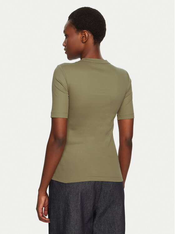 IVY OAK IVY OAK T-shirt Kristin IO1100X2351 Kaki Slim Fit