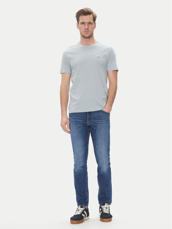 Lee Lee Marškinėliai Patch 112364594 Žydra Regular Fit