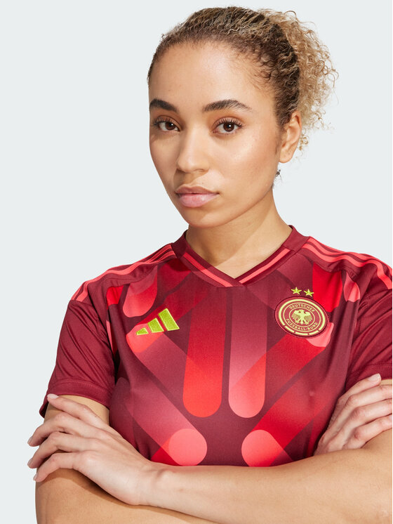 adidas adidas Koszulka techniczna Germany 25 (Women's Team) Away Jersey Czerwony Regular Fit