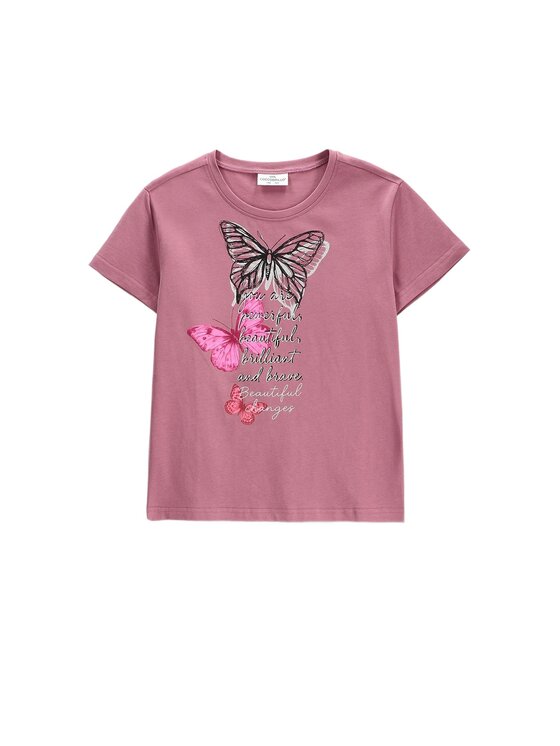 Coccodrillo Coccodrillo T-Shirt ZC6143219VGA-007 Różowy Regular Fit