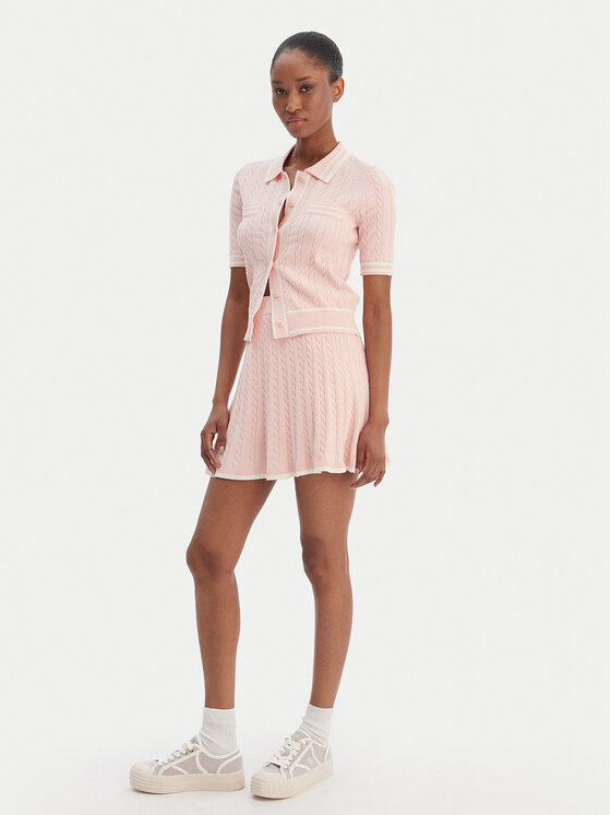 Guess Guess mini svārki V6RD07 Z4652 Rozā Regular Fit