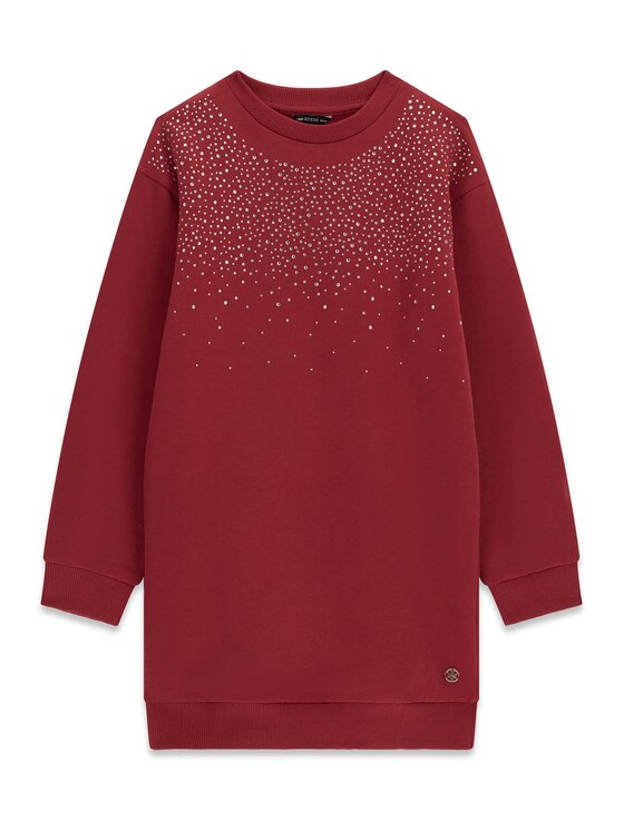 Guess Kids Guess Kids Sukienka codzienna 184586 Czerwony Classic Fit