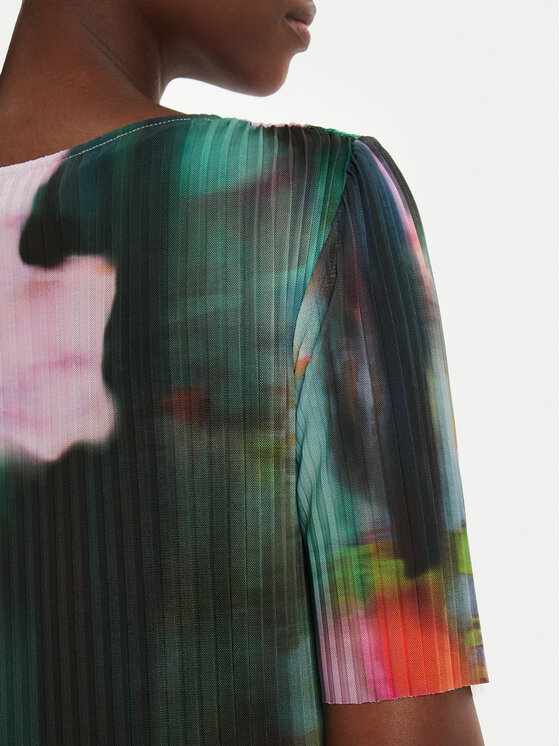 Desigual Desigual Každodenné šaty Garazi 24WWVK78 Farebná Slim Fit