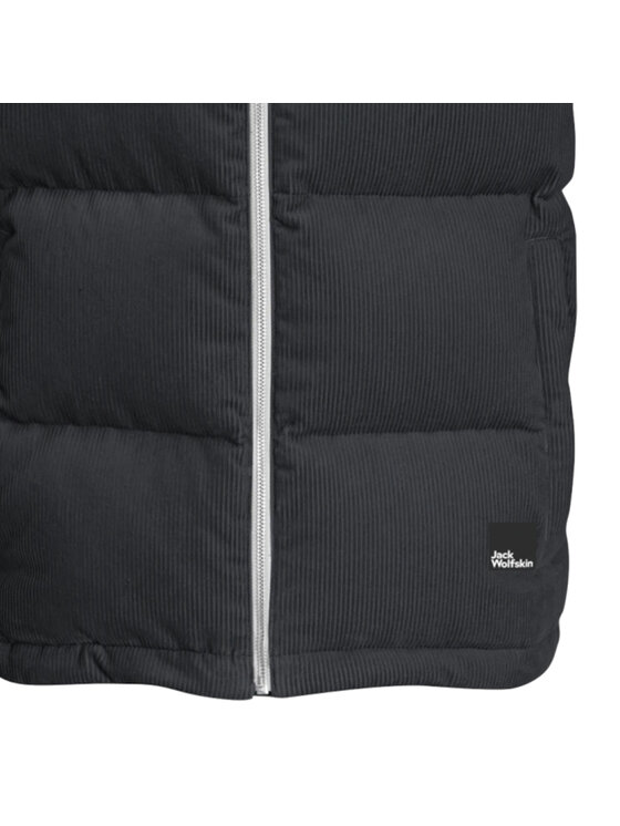 Jack Wolfskin Jack Wolfskin Kamizelka Nature Corduroy Vest M Czarny Regular Fit