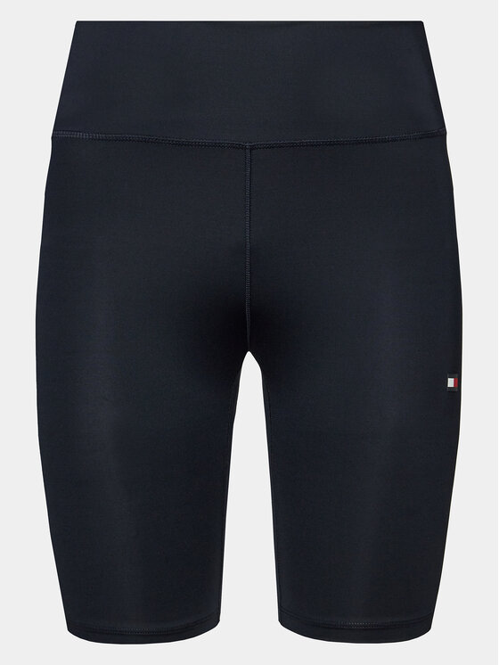 Tommy Hilfiger Tommy Hilfiger Pantaloni scurți ciclism Essentials Hw Flag Fitted Short WW0WW41112 Bleumarin Skinny Fit
