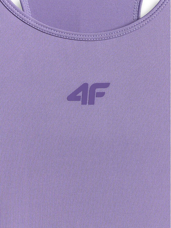 4F 4F Koszulka techniczna MULTI ACTIVE Fioletowy Slim Fit