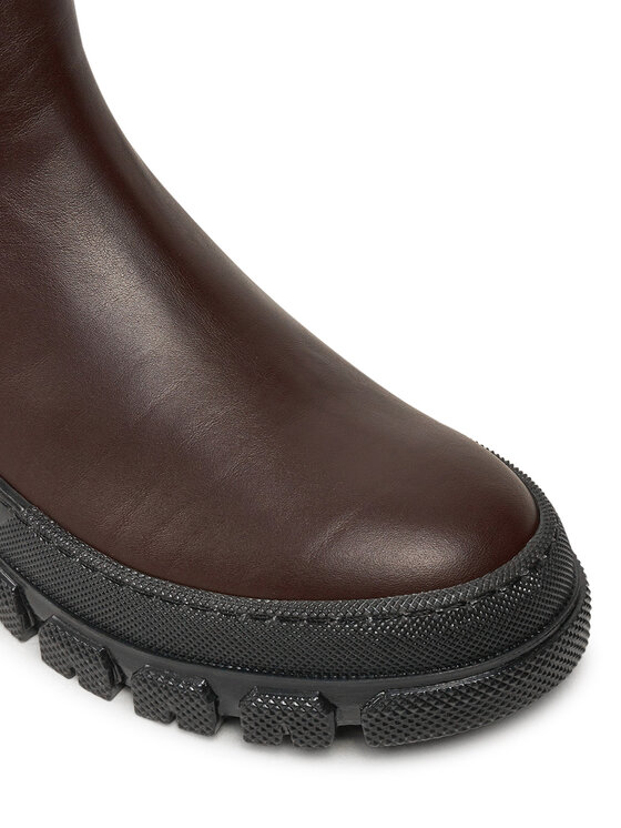 Weekend Max Mara Weekend Max Mara Kotníková obuv s elastickým prvkem Ellisse 2425796035600 Hnědá