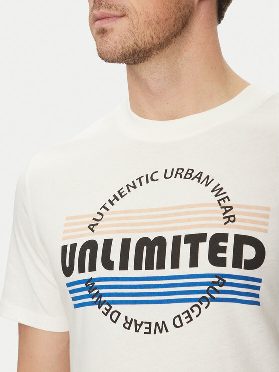 Blend Blend T-Shirt 20718276 Biały Regular Fit