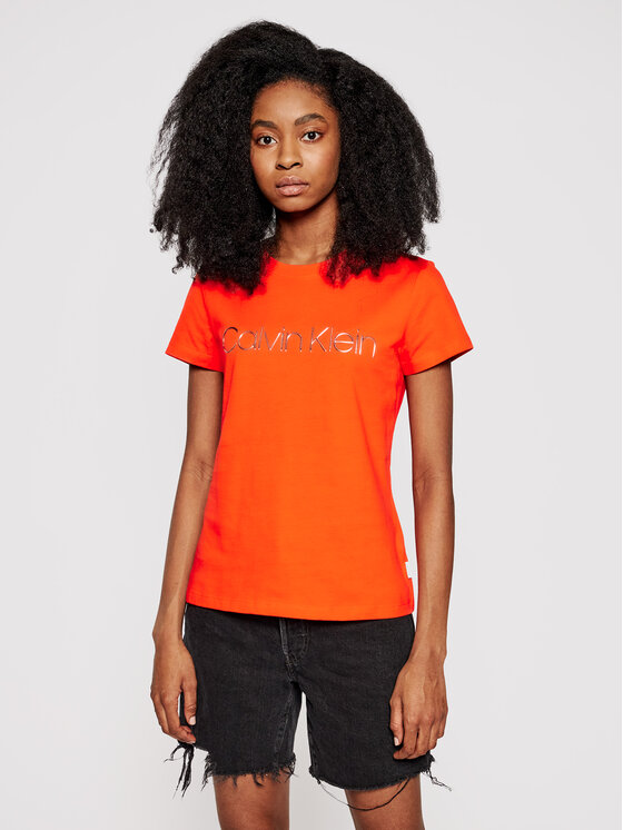 Calvin Klein Marškinėliai Metallic Logo 