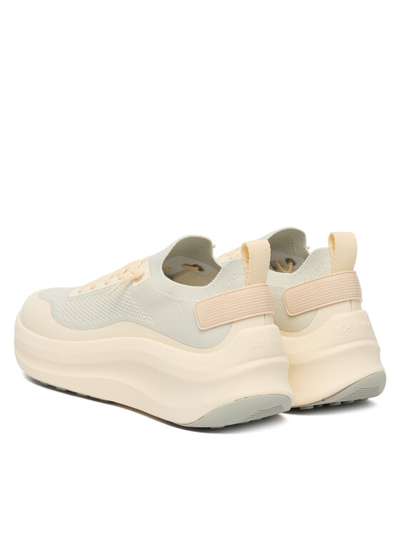Calvin Klein Calvin Klein Sportcipők Chunky Runner Lace Up Sock Knit YW0YW02033 Ekru