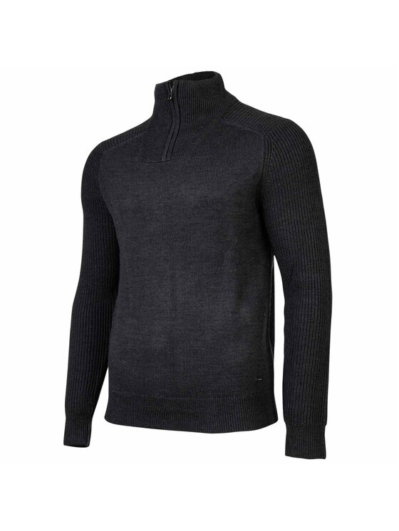 JOOP! JOOP! Sweter 27156 Szary Casual Fit