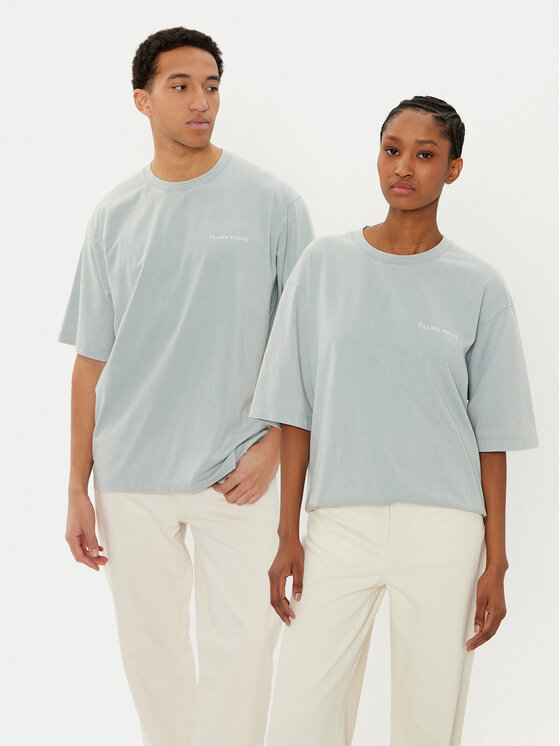 Filling Pieces Filling Pieces T-Shirt Unisex 7441378 Zielony Boxy Fit