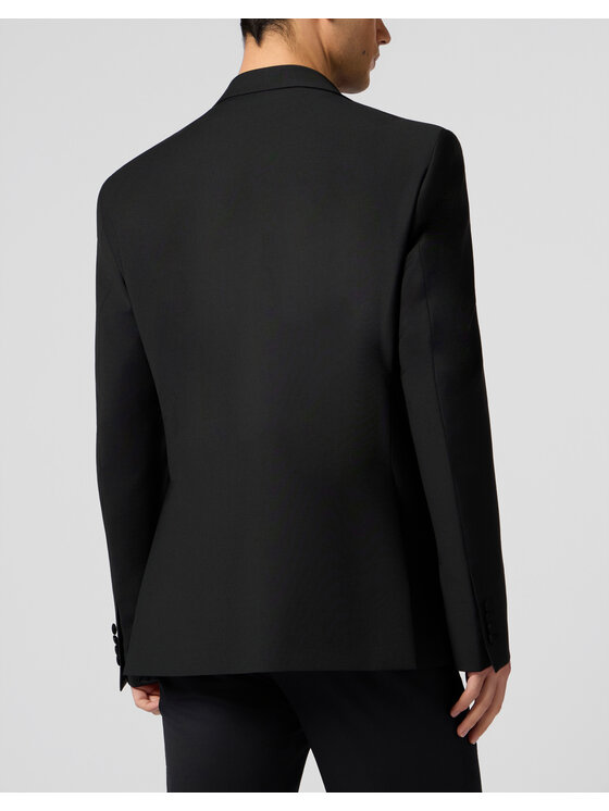 PHILIPP PLEIN PHILIPP PLEIN Marynarka 29065 Czarny Fitted Fit