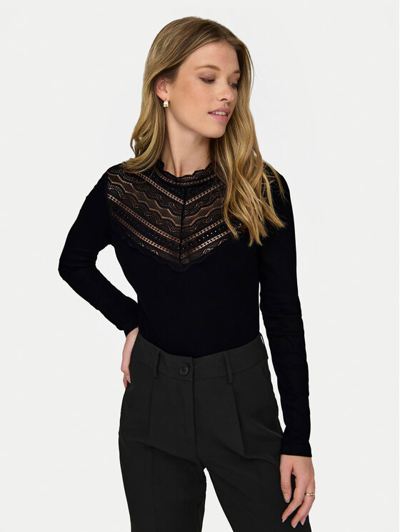 JDY JDY Боді Kirsa 15316325 Чорний Slim Fit
