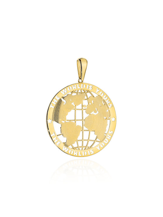 Fugart Fugart Naszyjnik Zawieszka złota kula ziemska mała FUG6-Z00618-585 Złoty