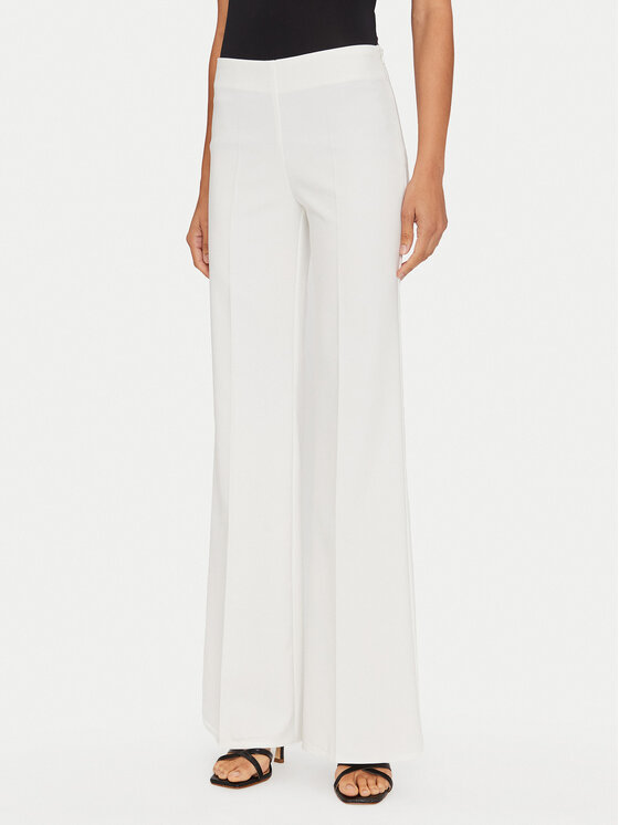 Rinascimento Rinascimento Pantaloni di tessuto CFC0119997003 Bianco Regular Fit