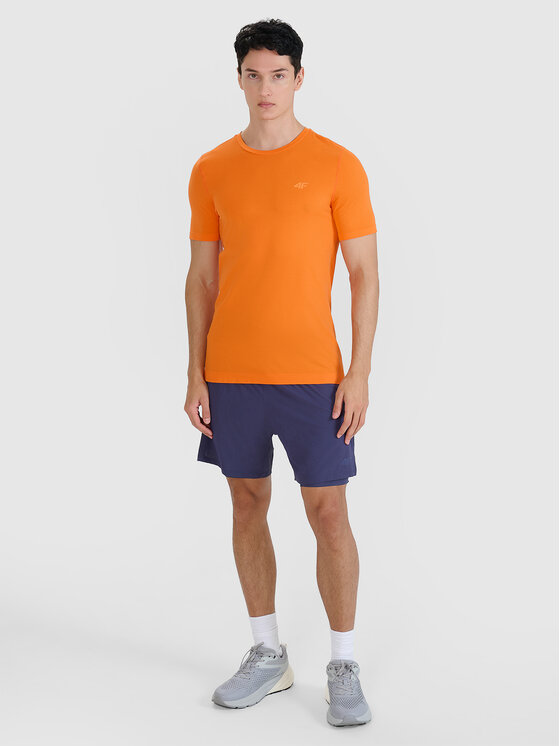 4F 4F Koszulka techniczna BLAST Pomarańczowy Slim Fit