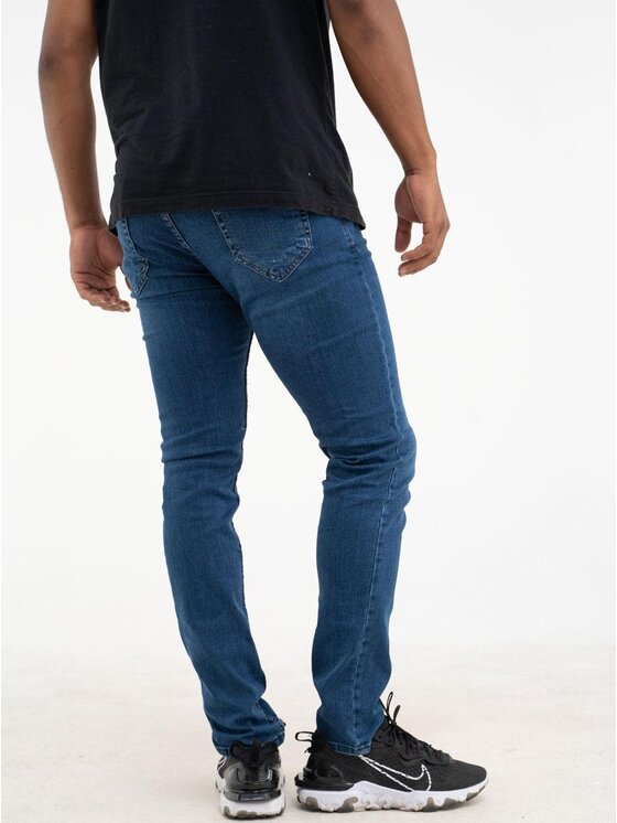 Croll Croll Jeansy Spodnie Jeansowe Croll Basic Mustache Slim 6767 Niebieskie 32 Niebieski Slim Fit