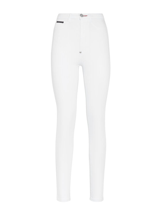 PHILIPP PLEIN PHILIPP PLEIN Jeansy 4631 Biały Slim Fit