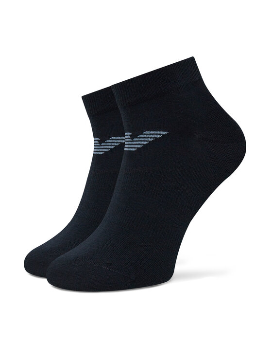 Emporio Armani Emporio Armani Set 3 parov moških nizkih nogavic EM000550 AF12271 MB153 Mornarsko modra