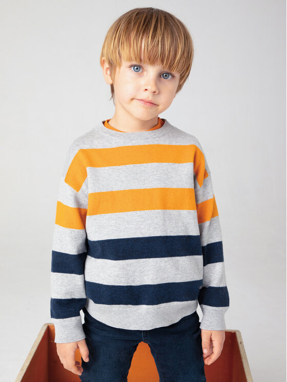 Mayoral Mayoral Пуловер 4338 Сив Regular Fit