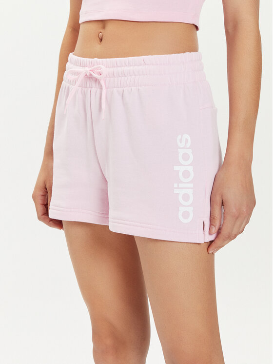 adidas adidas Sportovní kraťasy Essentials Linear IC6877 Růžová Slim Fit