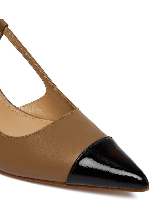 MICHAEL Michael Kors MICHAEL Michael Kors Γοβάκια Alora Toe Cao Mid Sling 40R6AOMS1L Καφέ