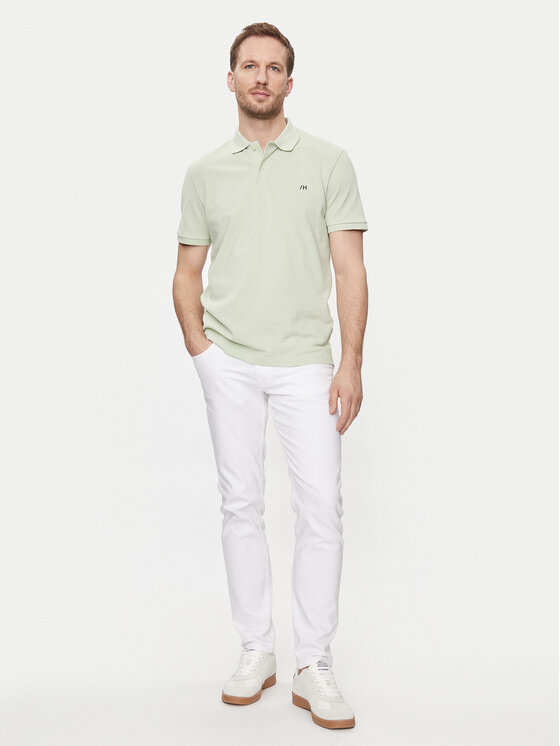 Selected Homme Selected Homme Polo 16087839 Zelena Regular Fit