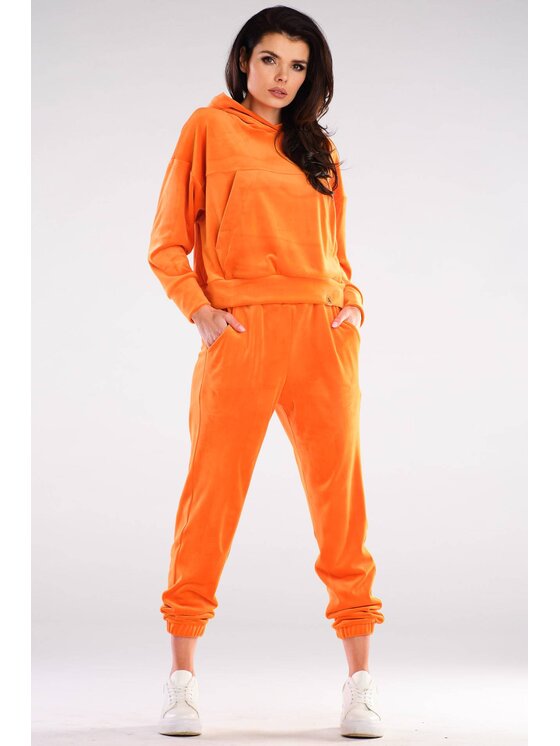 Awama Awama Bluza A412 Pomarańczowy Basic Fit