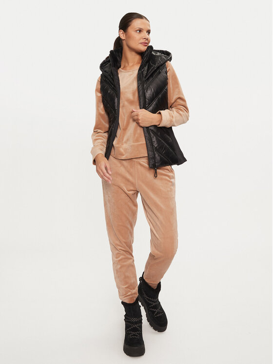 DKNY DKNY Αμάνικο Μπουφάν DP4V3157 Μαύρο Regular Fit