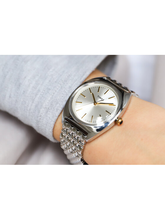 Timex Timex Ρολόι TW2T90300 Ασημί