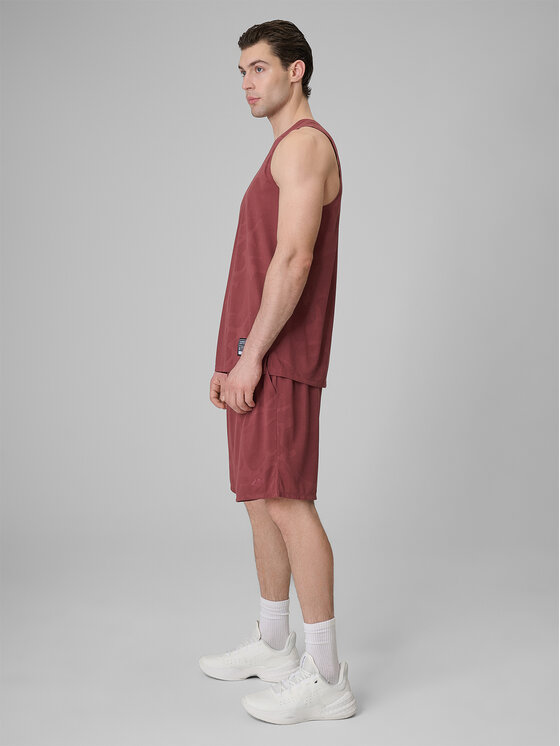 4F 4F Szorty sportowe BASKETBALL Bordowy Loose Fit