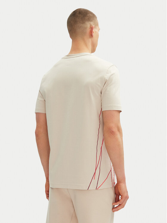 BOSS BOSS Tricou Beetle 50542048 Bej Regular Fit