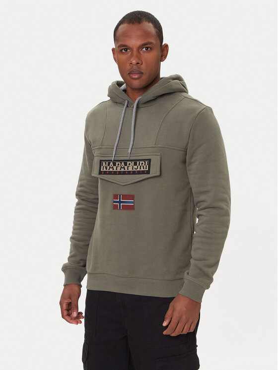 Napapijri Napapijri Felpa Burgee Wint 4 NP0A892T Verde Regular Fit